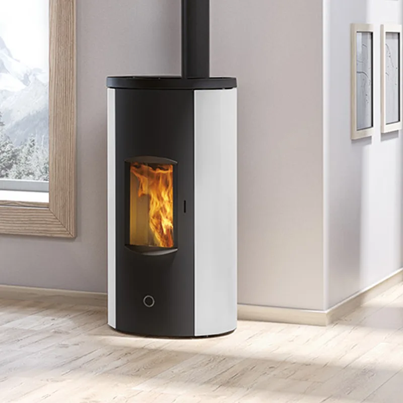 EK63 Like 80 Evo Poêle à granulés acier blanc COAX