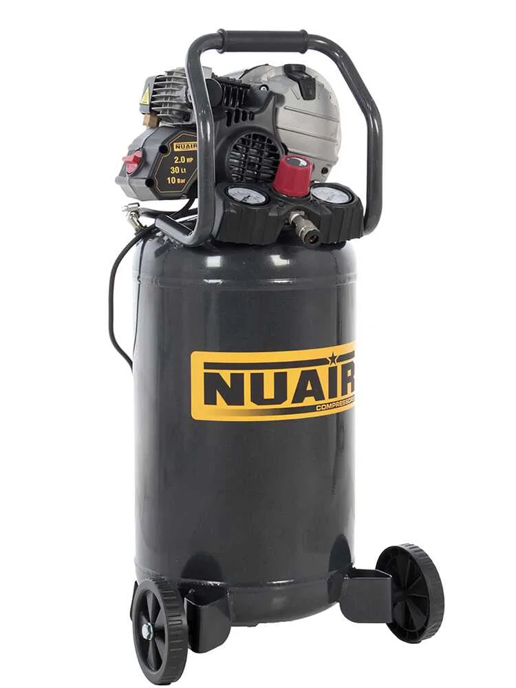 Nuair FU 227/10/30V - Compresseur d'air électrique portatif monophasé - Moteur 2 CV - 30 L