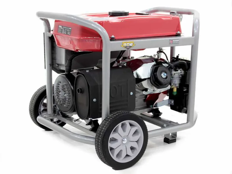 GeoTech Pro GGP 8000-3 ES - Groupe électrogène sur chariot avec AVR 6.5 kW - Continue 6 kW triphasée