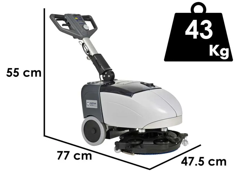 Nilfisk SC351 FULL PKG - Autolaveuse à batterie - 3 en 1: lave, sèche, aspire