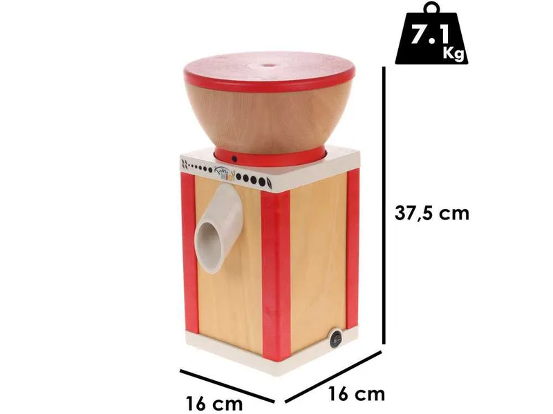 Komo KoMoMio Rouge - Moulin à farine en hêtre avec meules en pierre - 360W