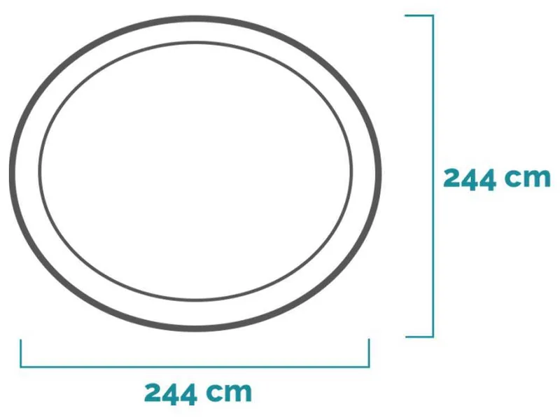 Intex Easy Set 28106NP - Ø244x61 cm - Piscine gonflable