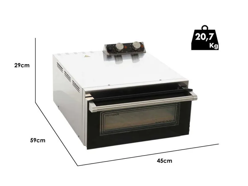 Macte Ovens Voyager TWIN - Four électrique à pizza - 2975 W