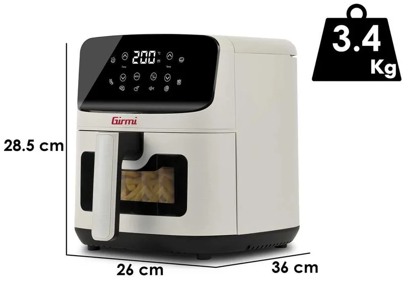 Girmi FG27 EcoFrit Lite - Friteuse à air chaud 4,2 L