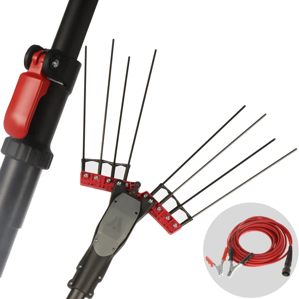 Lisam Imola GP - Peigne vibreur électrique à batterie de type automobile avec câble inclus - Perche télescopique 235/330 cm