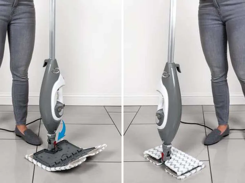 Shark Klik 'n' Flip avec Steam Blaster S6005EU - Balai à vapeur électrique 2 en 1