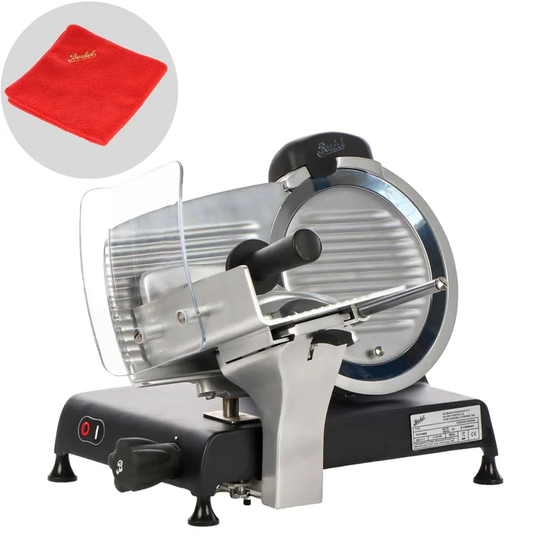 Berkel Red Line 250 Noir opaque - Trancheuse avec lame en acier de 250 mm