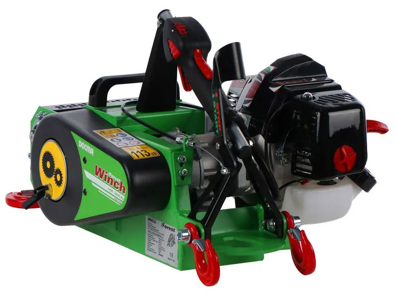 Docma VF150 Automatic - Treuil forestier moteur Solo HP50E-A - Câble Ø 5mm de 80m
