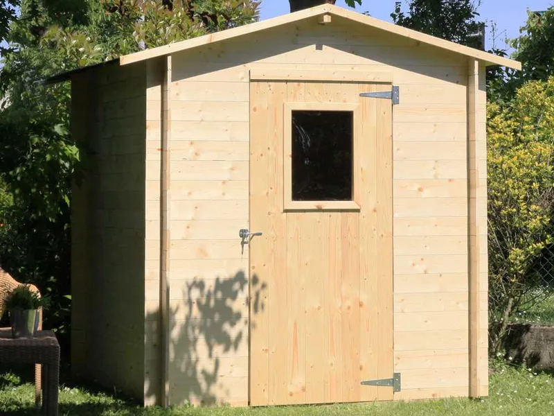 Alce Regis 198x198 - Abri de jardin en bois - Avec fenêtre frontale - 198x198x216 cm