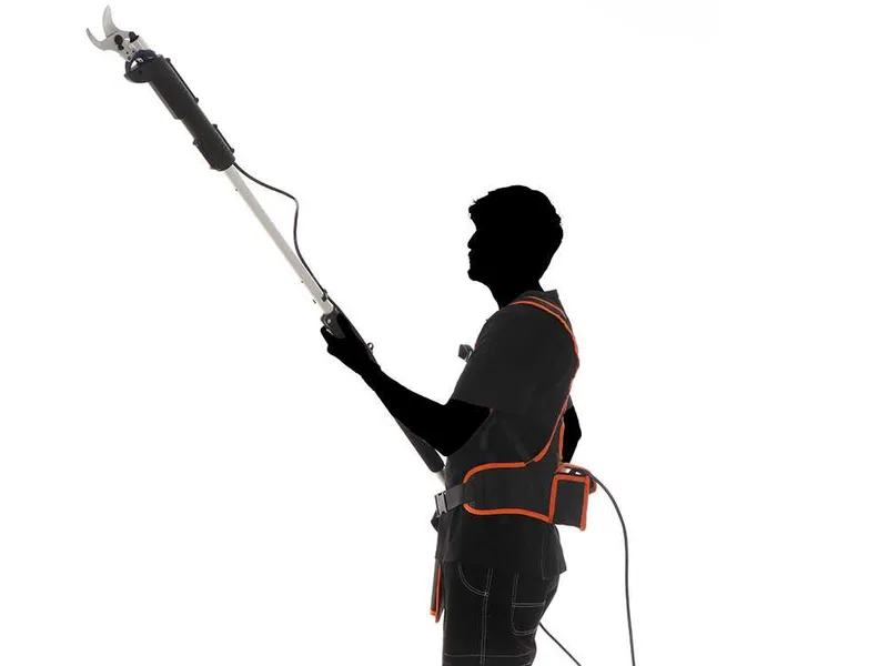 BullMach ARTEMIS 45 Pro - Sécateur électrique de taille sur perche - 150/210 cm - Diamètre de coupe 45 mm