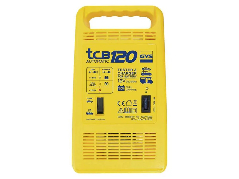 GYS TCB 120 - Chargeur automatique - Batteries 12 V de 20 à 120 Ah