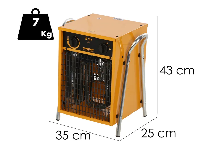 Master B 5 EPB - Chauffage électrique triphasé avec ventilateur - Générateur d'air chaud