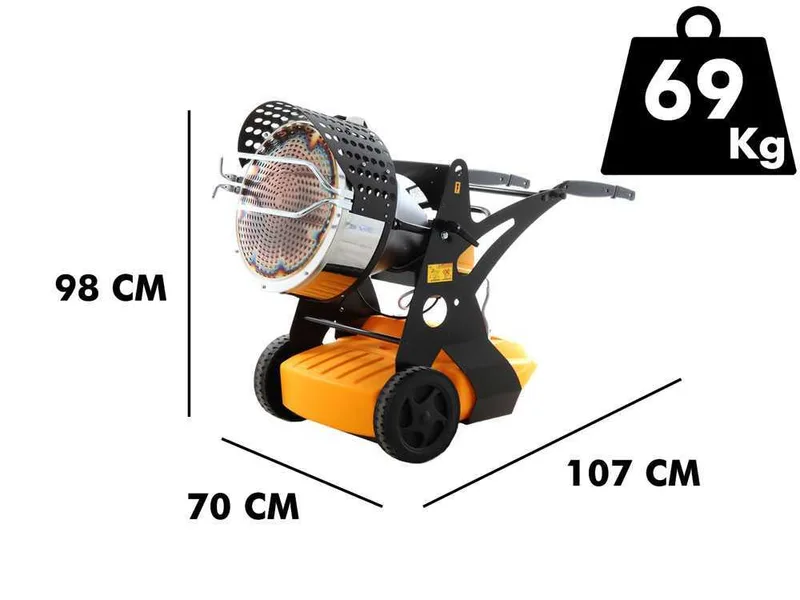 Master XL 9 SR - Générateur d'air chaud à gasoil à chauffage direct