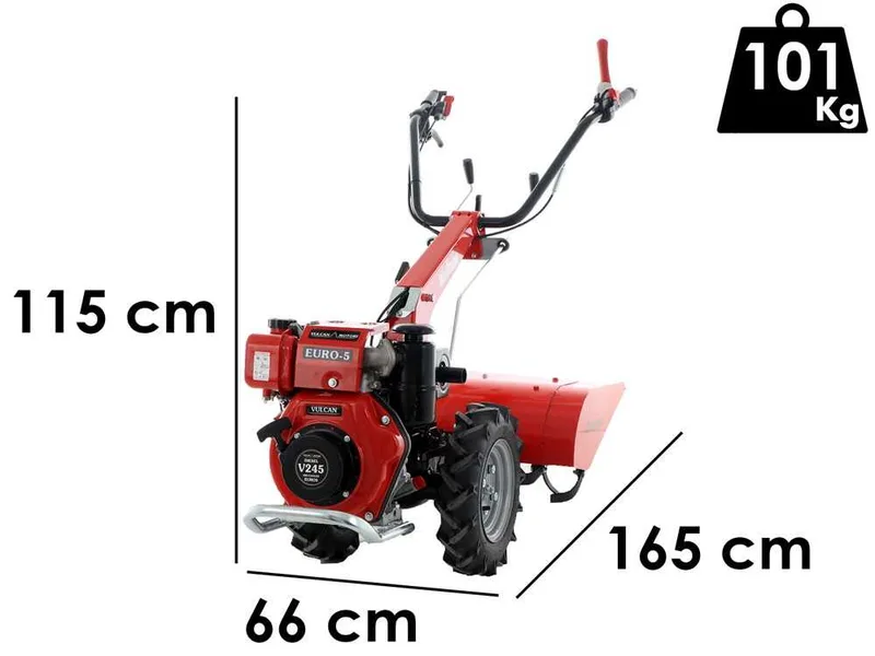 Diesse Minitriss - Motoculteur diesel - Vulcan V245 - 4,2 Cv