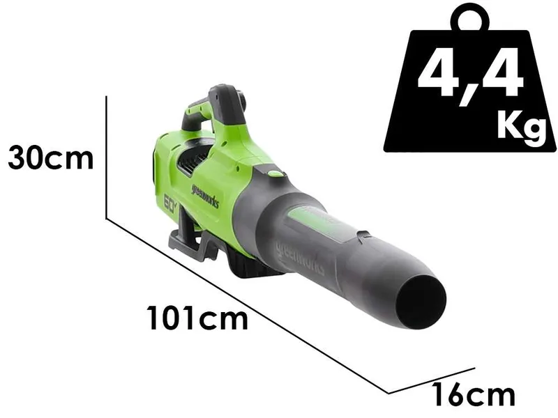 Greenworks BL2206H - Souffleur axial à batterie - 60 V/4 Ah