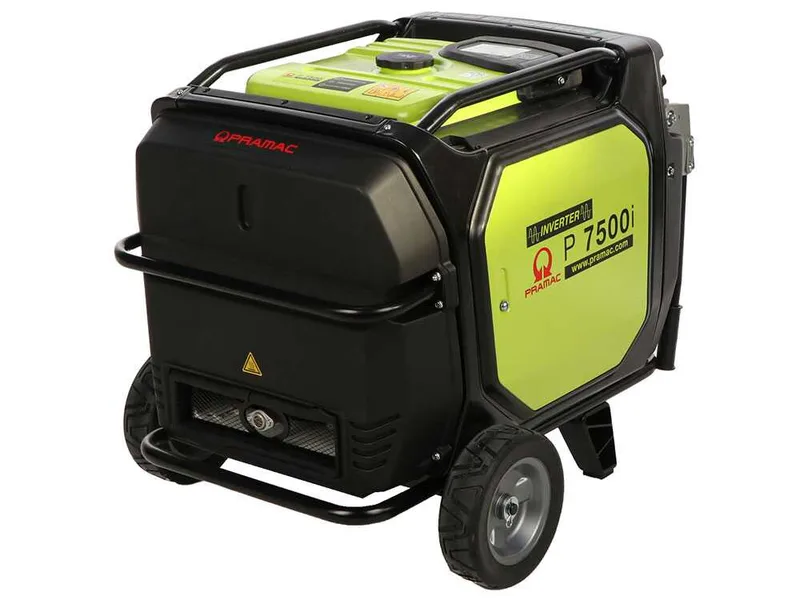 Pramac P7500I - Groupe électrogène à inverter silencieux sur chariot 7 kW - Continu 6,5 kW Monophasé
