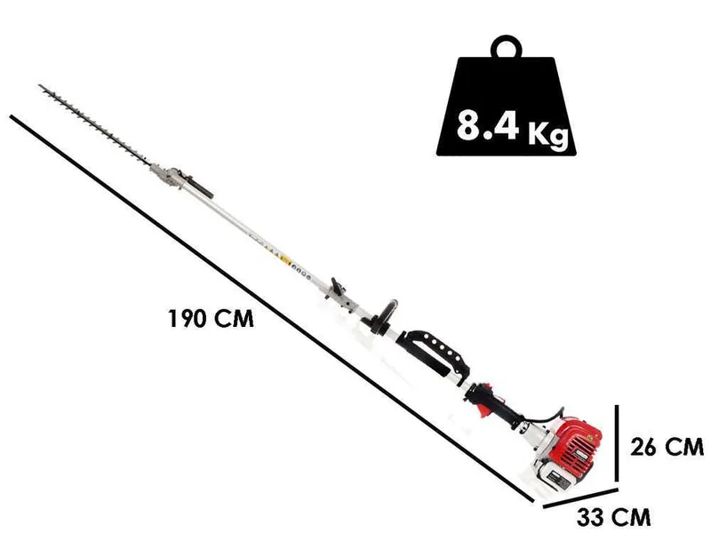 GeoTech GT-2 33 L - Débroussailleuse thermique multifonction