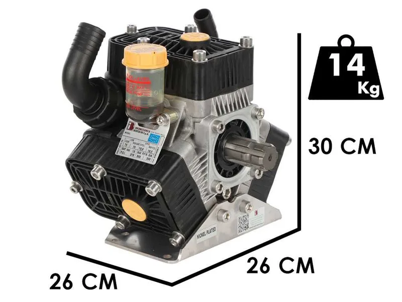 Bertolini Pumps POLY 2073 VS - Pompe à basse pression pour le désherbage à tracteur - version pour acides et produits chimiques
