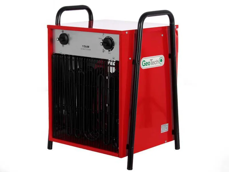 GeoTech EH 1500 T - Générateur d'air chaud électrique avec ventilateur - 15 kW - triphasé