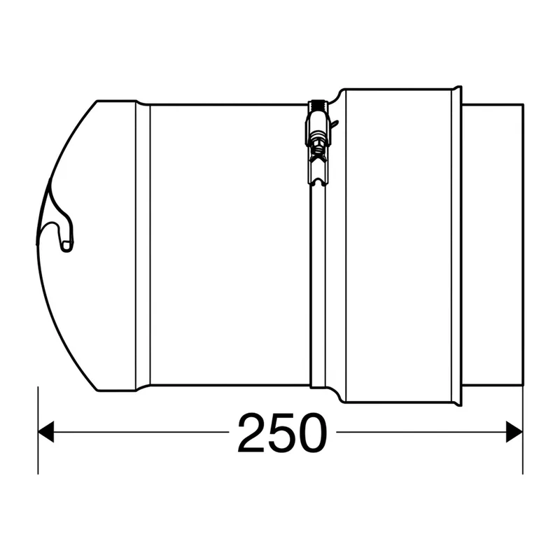 Schiedel Manchon de raccordement enfichable Ø 180 mm pour PPL Ø 200 mm