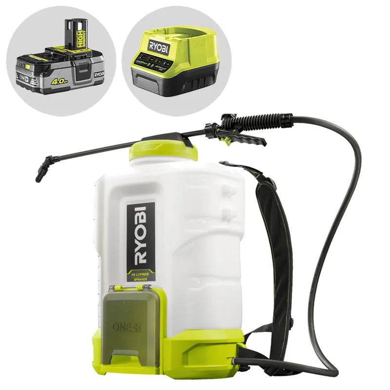 Ryobi RY18BPSB-0 - Pulvérisateur dorsal à batterie - Réservoir 15L - 18V - 4Ah