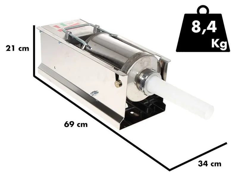 Reber 8966 N INOX - Poussoir à saucisses manuel 3 kg - 2 vitesses