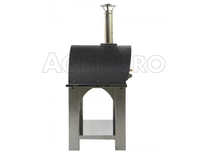 Cibus INOX - Four à bois pour pizza d'extérieur - Capacité de cuisson : 4 pizzas