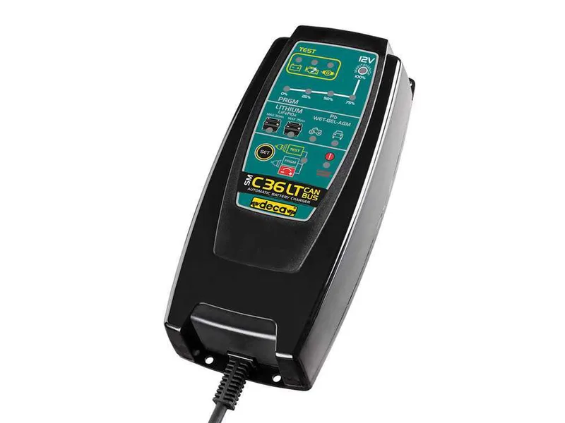 Chargeur de batterie automatique et mainteneur de charge deca sm C36LT canbus - batteries jusqu'à 75Ah