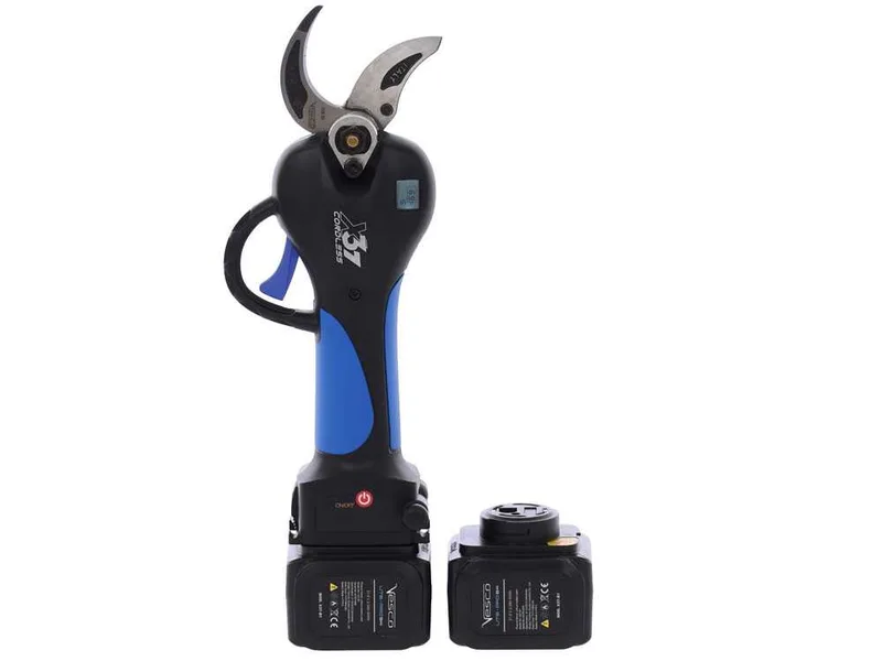 VESCO X37 - Sécateur électrique à batterie + perche télescopique 150-230 cm - 2x 21,6 V 2,5 Ah - Diamètre de coupe 37 mm