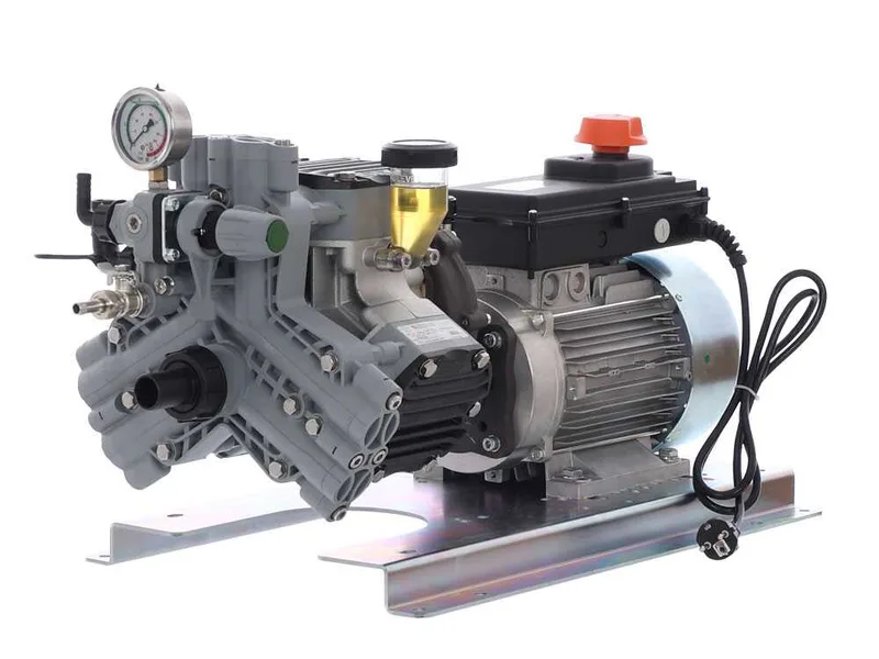 Kit motopompe électrique de pulvérisation avec chariot - Comet MTP P40/20 EL MNF - Pour produits chimiques et acides