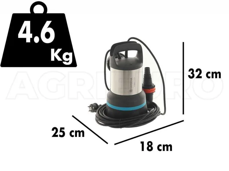 Pompe immergée pour eaux claires Gardena 11000 art 9032-20
