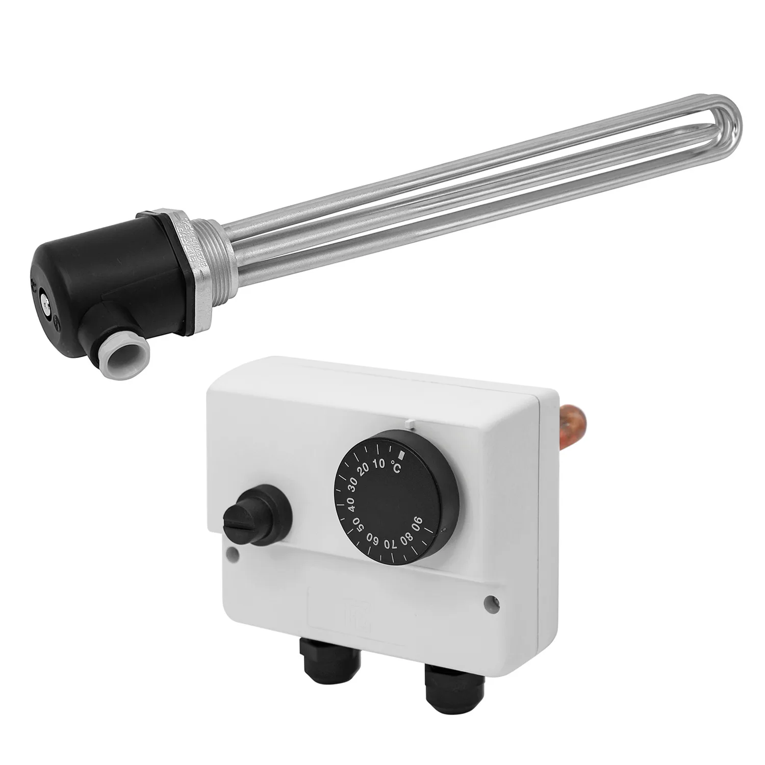 Résistance à visser / cartouche chauffante ESH 6.00 - 6 kW - 495 mm incl. thermostat