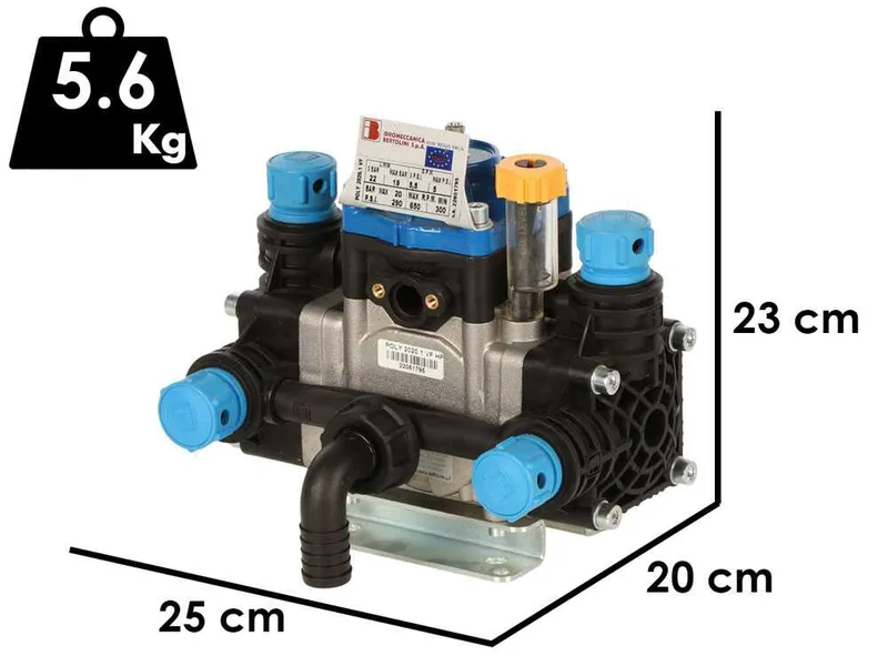 Bertolini Pumps POLY 2020.1 VF - Pompe de pulvérisation pour tracteur - Version pour acides et produits chimiques