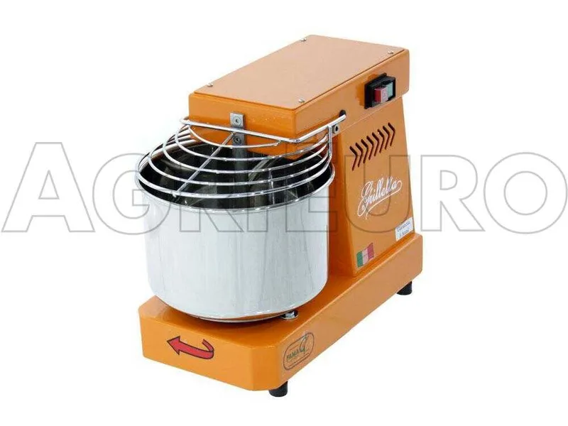 Pétrin à spirale électrique - Famag Grilletta IM5 Color - Orange 5 kg - 8 L