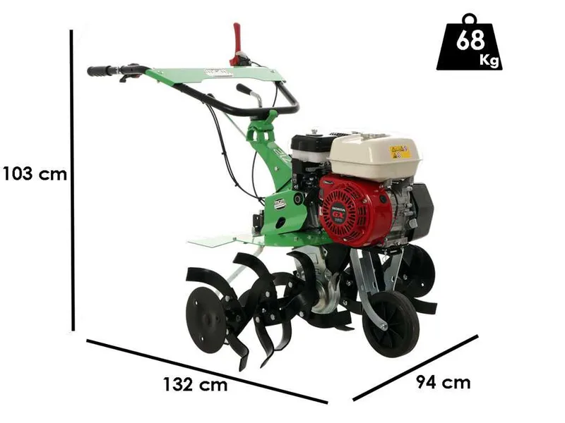 Lampacrescia MGM DL712 - Motobineuse à essence 5,5 CV - Honda GX160