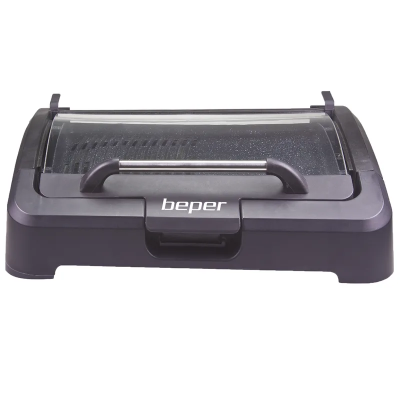 Beper 90871 - Barbecue életrique avec couvercle - 2.2 Kw