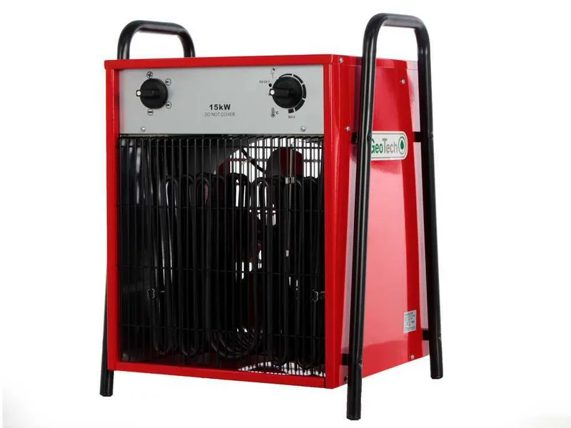 GeoTech EH 1500 T - Générateur d'air chaud électrique avec ventilateur - 15 kW - triphasé