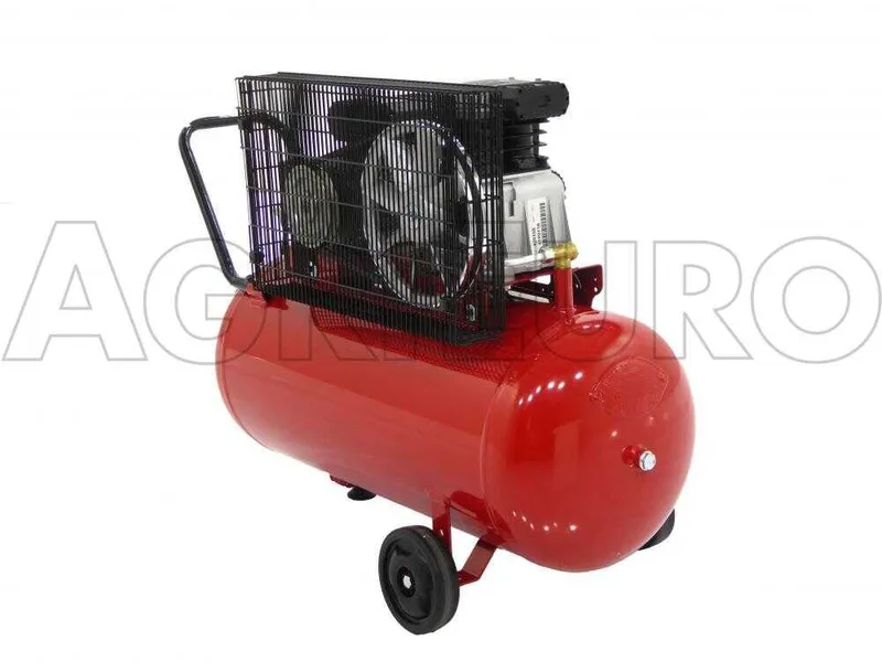 Fini Advanced MK 102 N 90 2M - Compresseur d'air électrique monophasé à courroie - Moteur 2 CV - 90 L