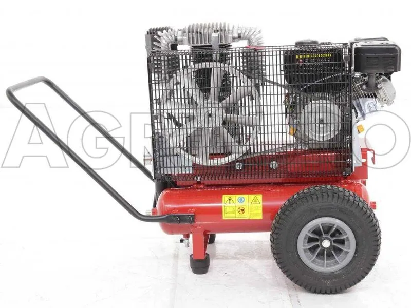 Motocompresseur Airmec TEB22-680 K25-LO (680 L/min) moteur Loncin G 210F, compresseur