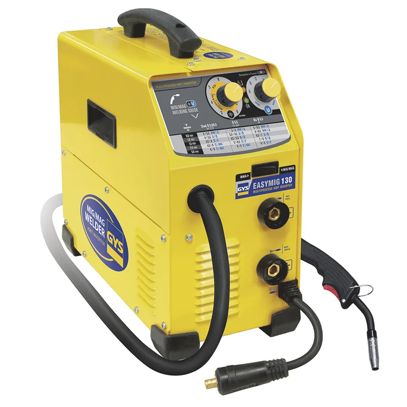 GYS Easymig 130 - Poste à souder Inverter (MIG/MAG : GAZ, NO GAZ et MMA) - à courant continu (DC)