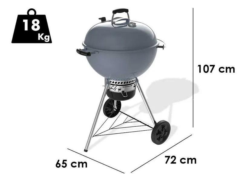 Weber Master-Touch GBS C-5755 Slate Blue 57 cm - Barbecue à charbon