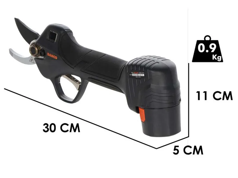 BAHCO BCL226 - Sécateur électrique de taille - 2x 12.6V 2,5 Ah - Diamètre de coupe 26 mm