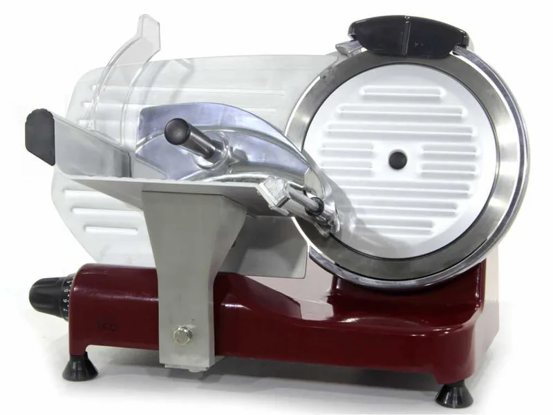 DCG AS2495 Rouge - Trancheuse avec lame de 250mm inox. Corps en aluminium moulé sous pression - 300W