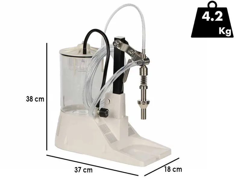 Tenco Enolmatic Birra Inox - Remplisseuse pour la bière avec bec en acier inox