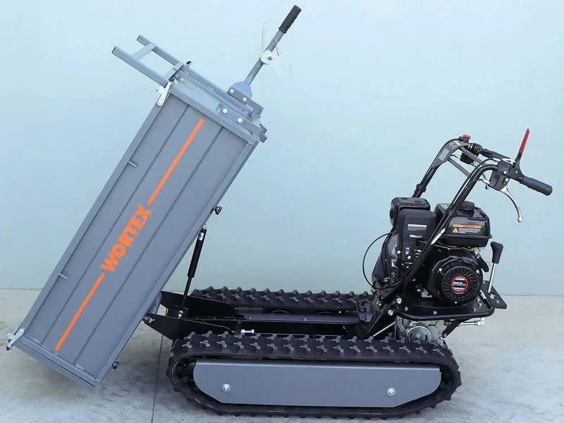 Brouette motorisée à chenilles Wortex SFL 500 - Caisson extensible avec charge de 500 Kg
