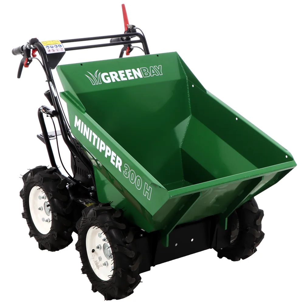Brouette 4x4 à essence GreenBay MiniTipper 300 H - Moteur Honda GP160