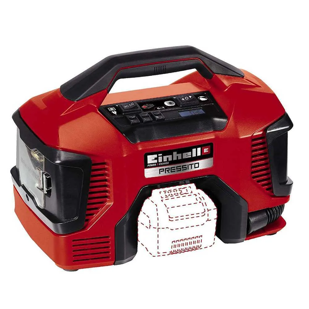 Einhell Pressito te-ac 18/11 - Compresseur à batterie compact portatif - sans batterie et sans chargeur