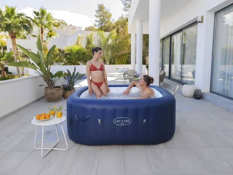 Bestway Lay-Z-Spa Hawaii AirJet 6001H - 180x180x71 cm - Spa gonflable à hydromassage