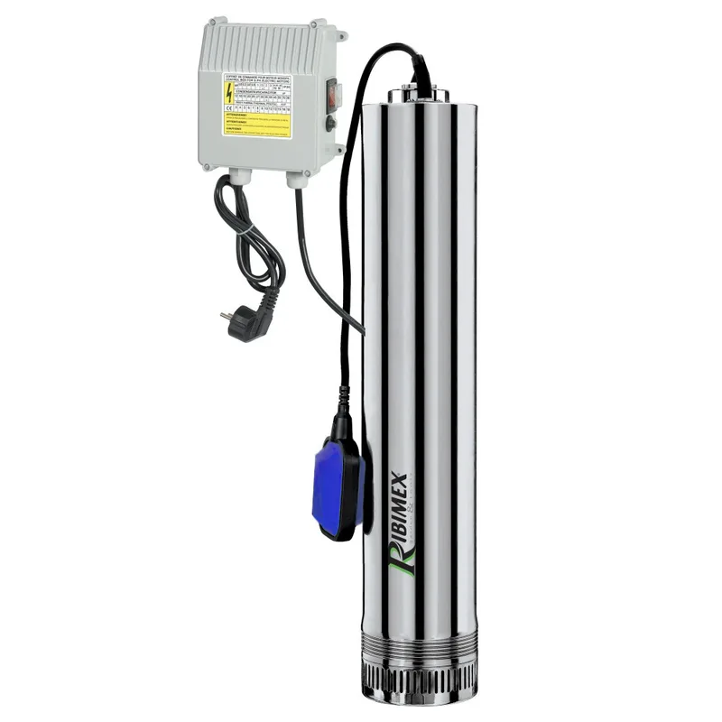 Ribimex PRPVC1102/65F - Pompe immergée pour puits - 1100 W - Eaux claires