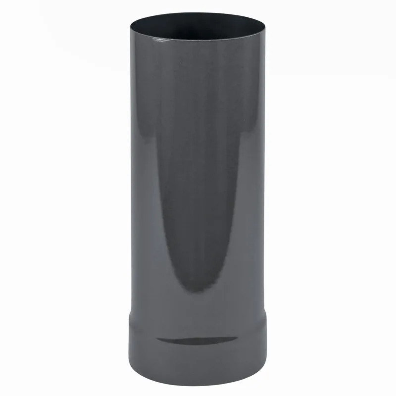 Tube de poêle / Conduit de fumée émaillé 150 mm - Tube télescopique gris